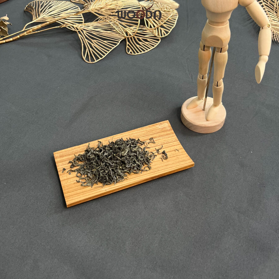 Khay gỗ cong đựng trà - decor - Hình ảnh 2