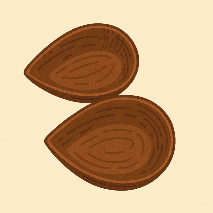 Khay gỗ, chén gỗ walnut nhỏ, thích hợp đựng nước chấm, vật dụng nhỏ (6.5x8.4cm)