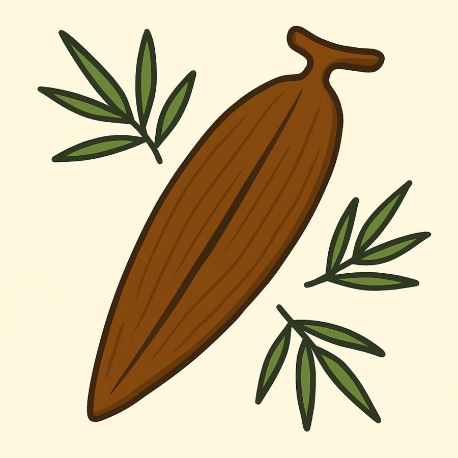 Khay gỗ hình lá tre, khay trà gỗ walnut cao cấp
