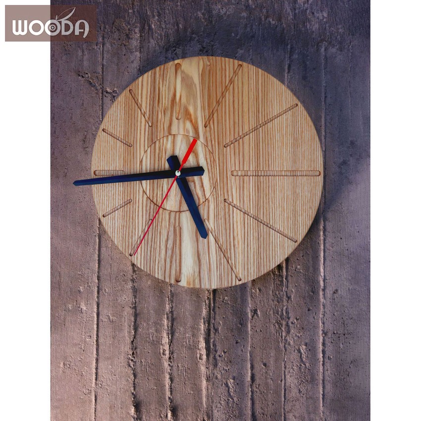 Đồng hồ treo tường W5001 gỗ tự nhiên Handmade chất lượng cao hình ...