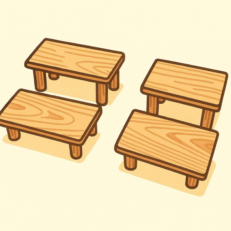 Ghế đẩu, đôn gỗ, ghế gác chân văn phòng gỗ